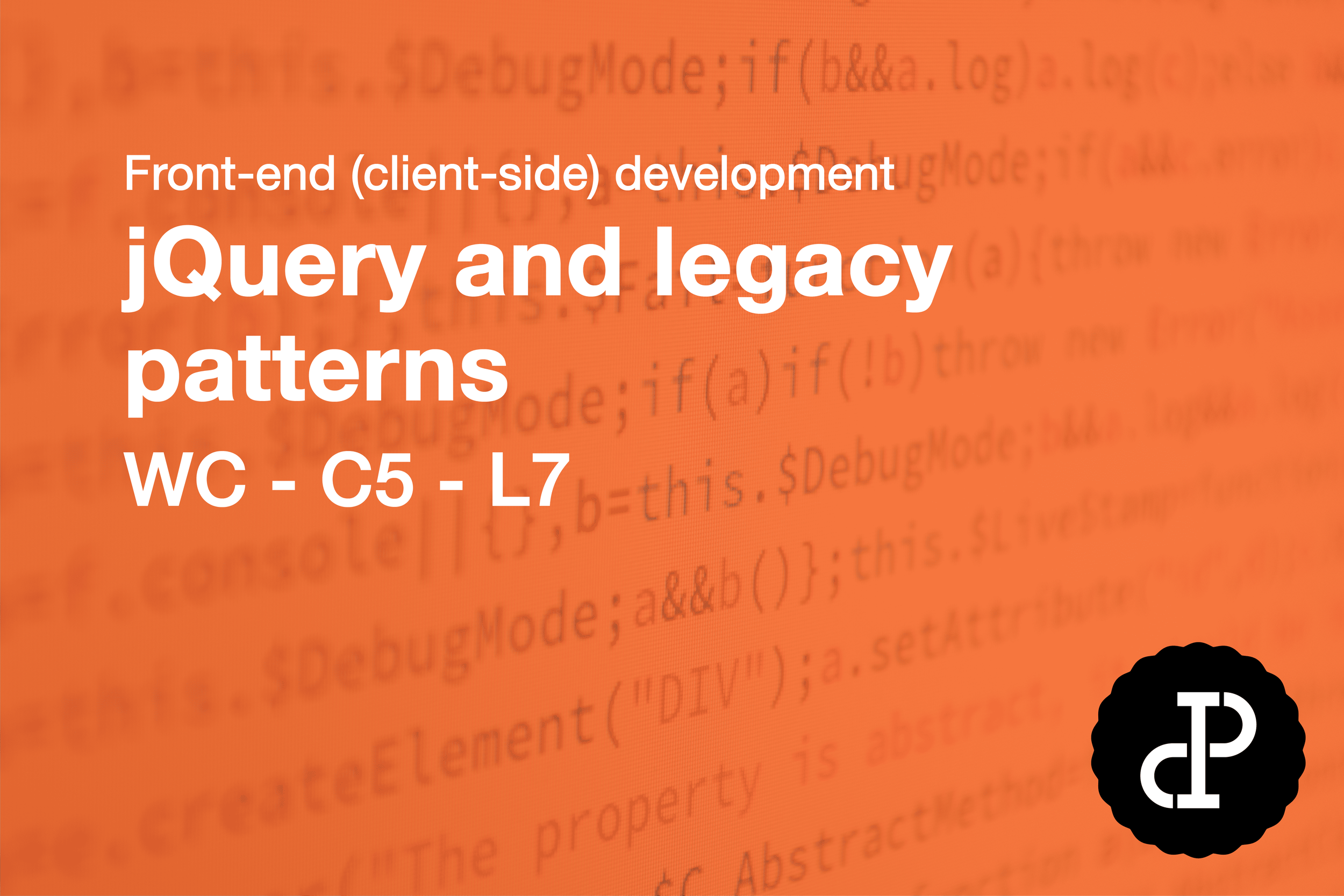 jQuery and legacy patterns