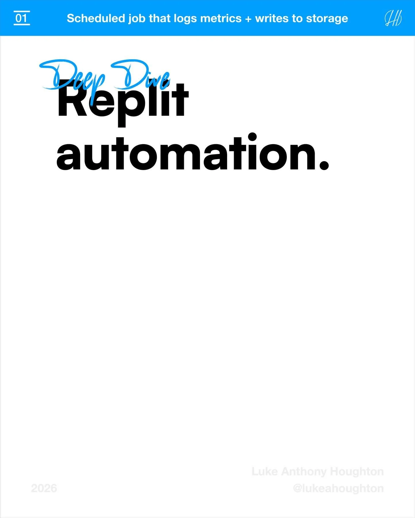 A reliable automation isn&rsquo;t &ldquo;set and forget&rdquo;. It&rsquo;s schedule > run > log > store > recover.

Most automations fail for one reason: they&rsquo;re invisible. Something breaks quietly (rate limit, schema change, bad in