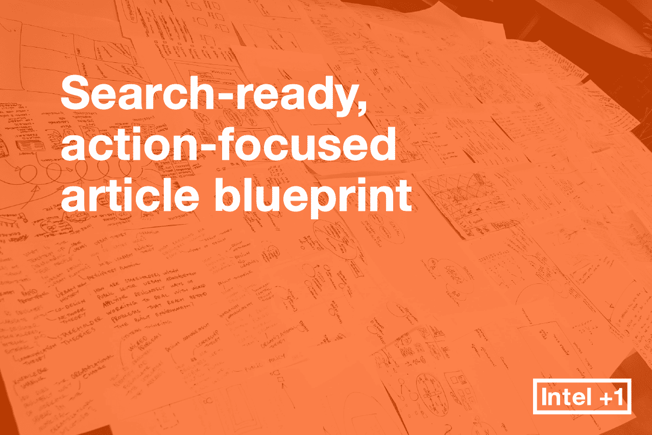 Search-ready, action-focused article blueprint