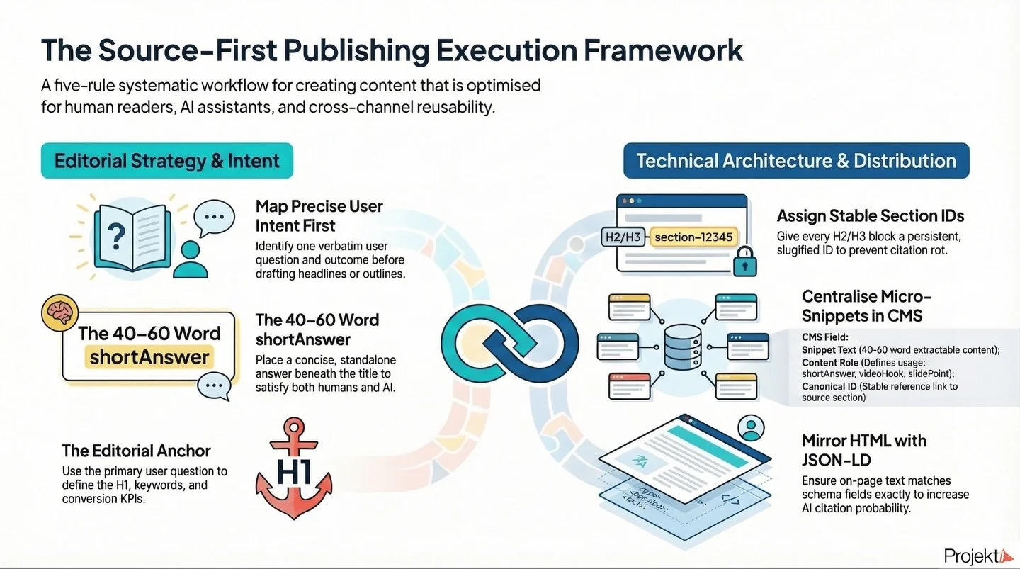 Most content is still published as if search engines and AI assistants are passive directories. They are not. They are increasingly the filtering layer that decides what gets surfaced, quoted, and cited.

That is why source-first publishing matters.
