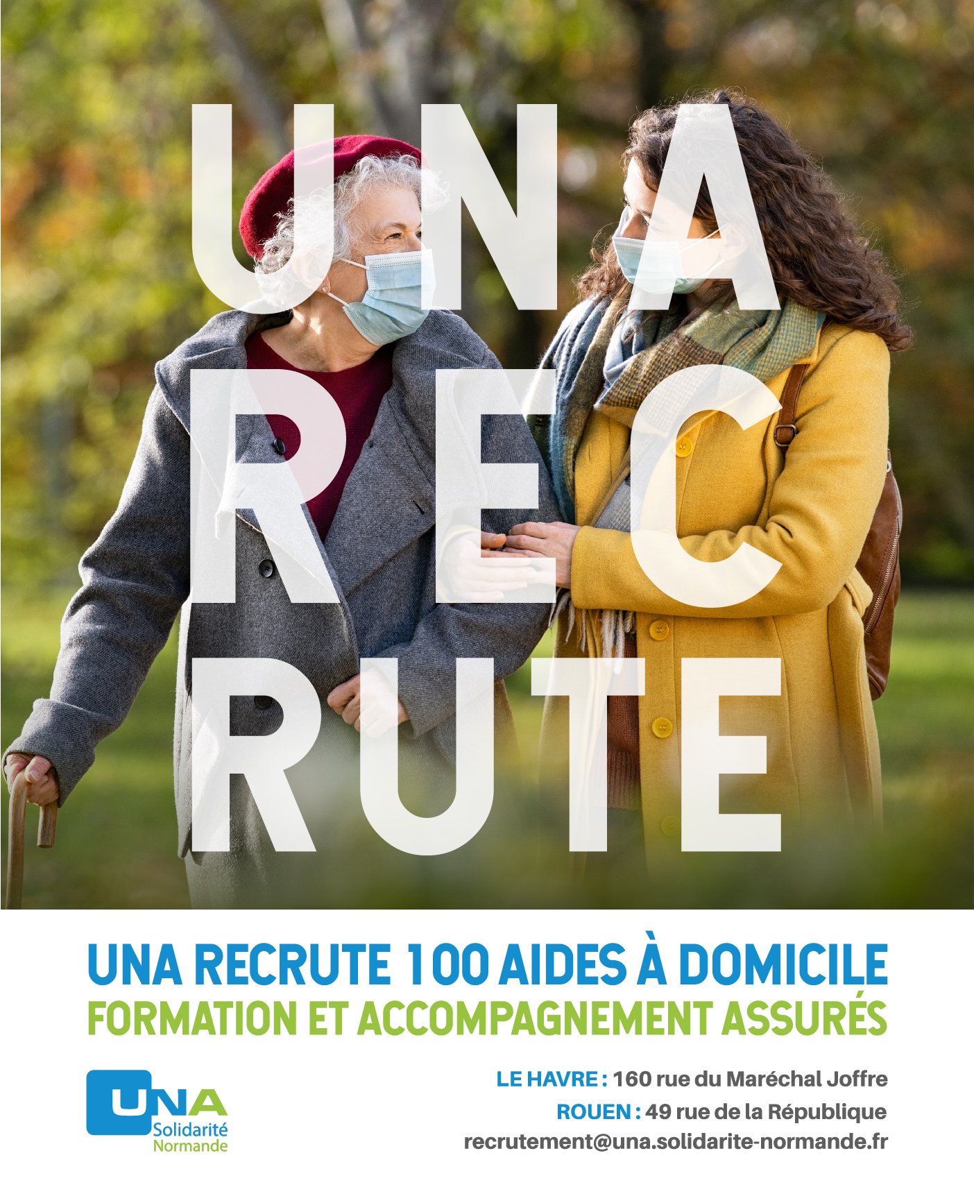 UNA SN Campagne 100 VOUS I UNA RECRUTE I Contenu Réseaux Sociaux