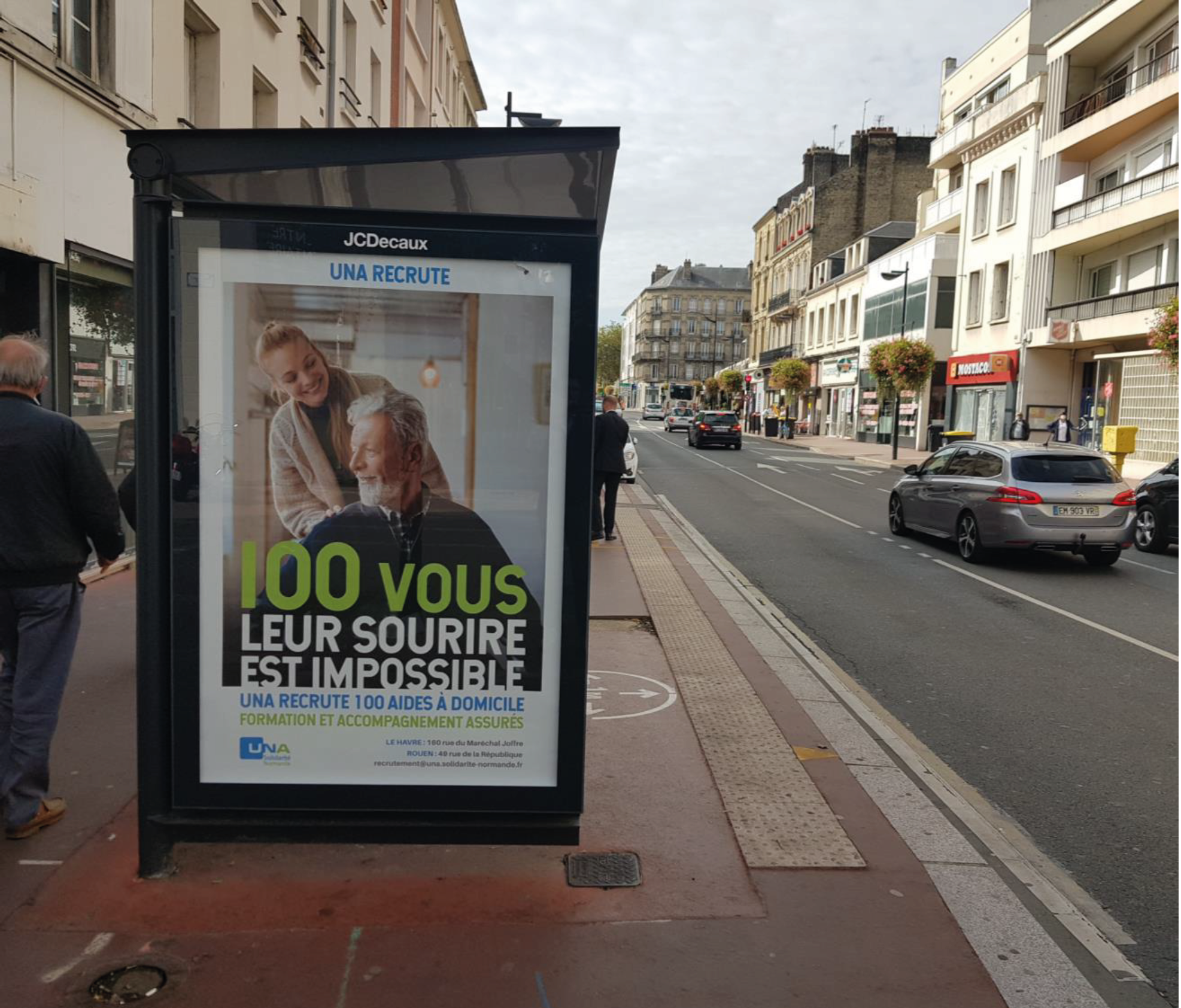 UNA SN Campagne 100 VOUS I Abribus Le Havre