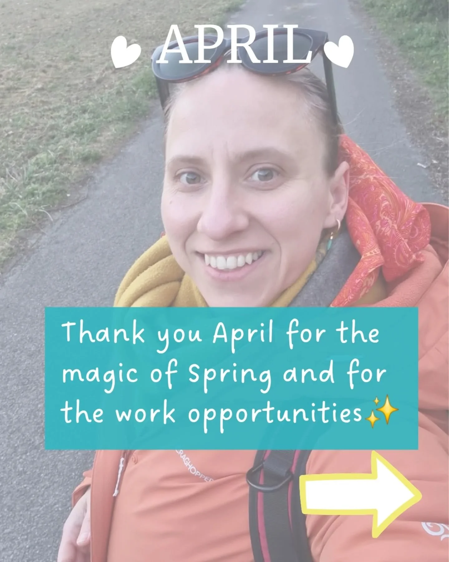 ✨️Thank you, April 2026. You were full of magic, sadness, and discoveries.

Full of growth, grief, sunshine, nature connection,  community, and sacred moments.

Behind my beautiful yoga and sound healing offerings, there is a real life and gosh it ca