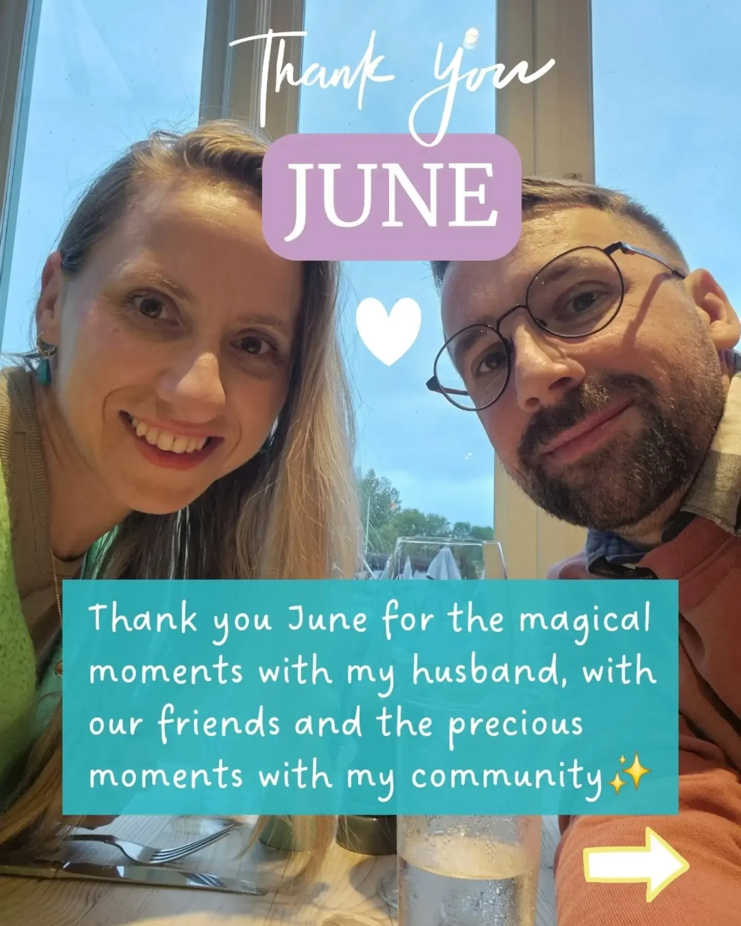 Thank you, JUNE, for the magical start to the summer. ✨️🙏🏻

Some days, I haven't felt like myself, as a lot of self-doubts creeped out, but it was a pure magical month, and I am grateful for it.

Celebrating our 5th wedding anniversary (18 years to