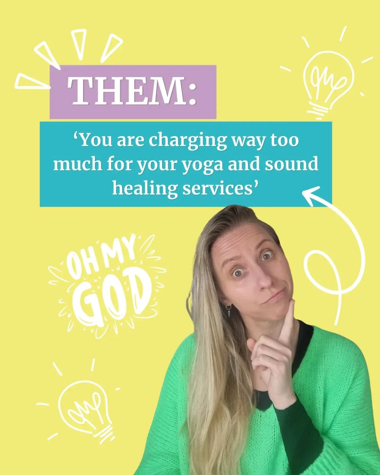"You're charging way too much for yoga and sound healing."

I hear this more than you'd think. So here's an honest look behind some of the numbers from my last financial year, one of many business things to worry about👇

Venue hire. The be