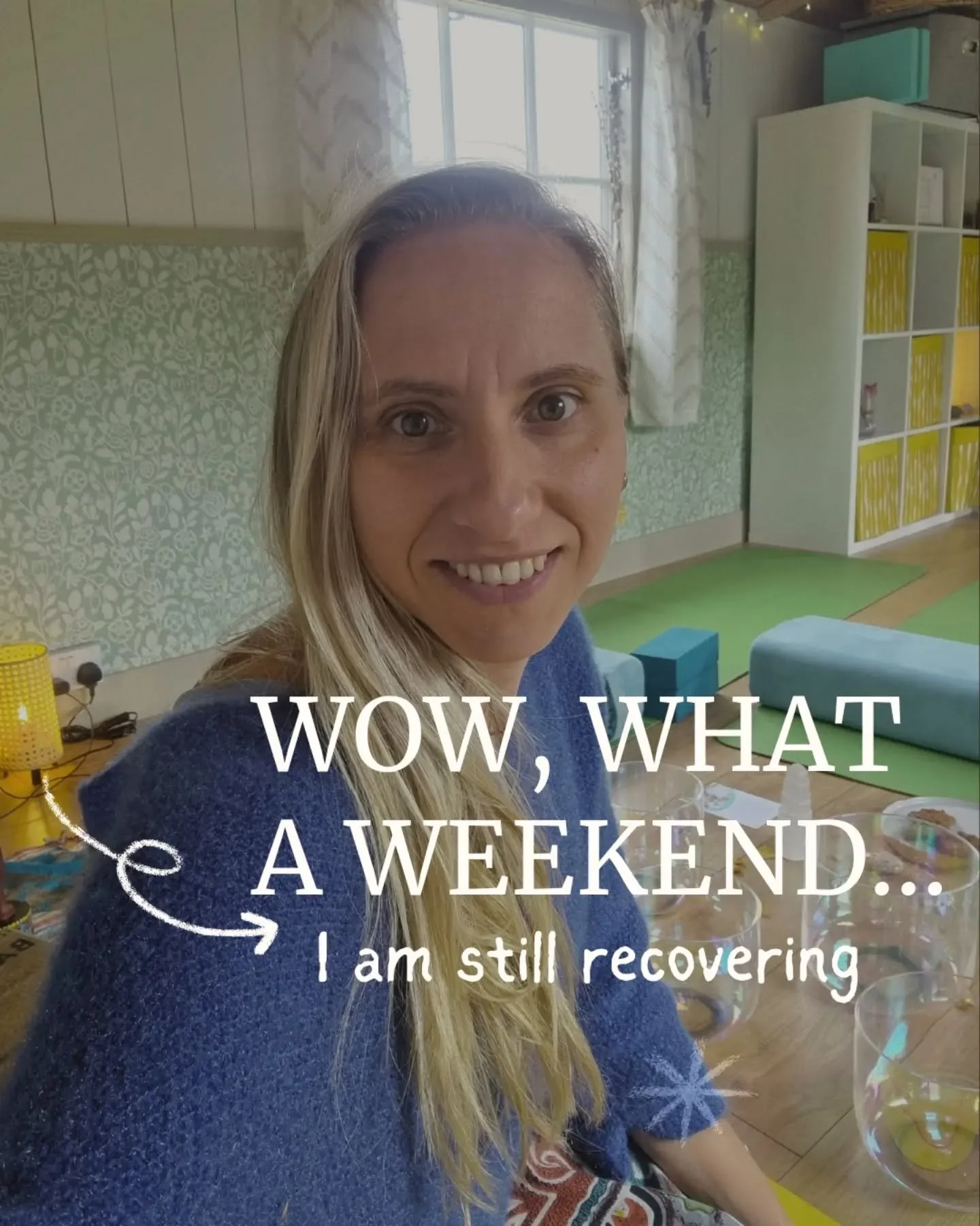 ✨️What a weekend - I am still recovering and processing all the healing energy, which was happening through the crystal bowl sound healing and all the yoga practices I shared.✨️

I felt very tired today, as all the energy I shared really travelled th