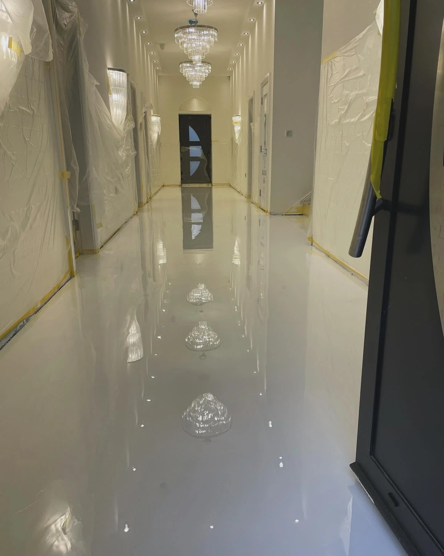 White Epoxy Resin Flooring in Bradford