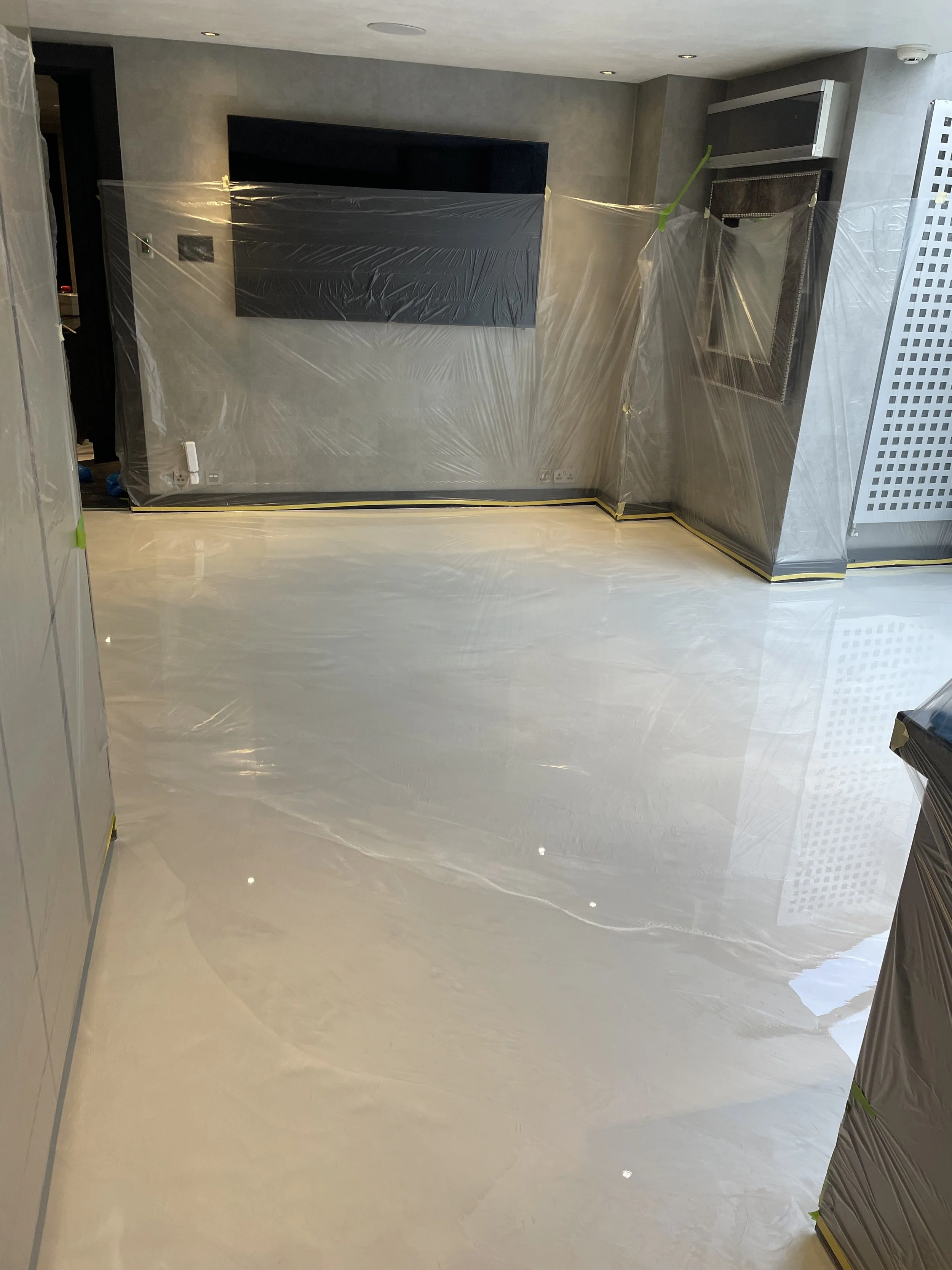 Epoxy resin flooring in Harrogate installed by professional resin floor installers, showcasing a seamless, durable, and stylish finish for residential, commercial, and industrial spaces.