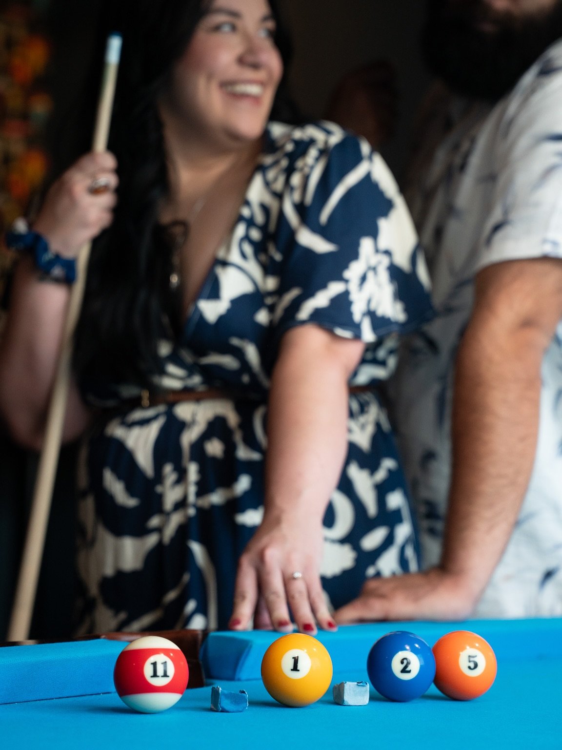 ✨look how cute he is✨ absolutely obsessed with these photos from this weekend. Thank you SO MUCH to the incredible @the_austinbaker and @alyssaelaines_ for taking these❤️ #engagement #pooltable #charlottenc