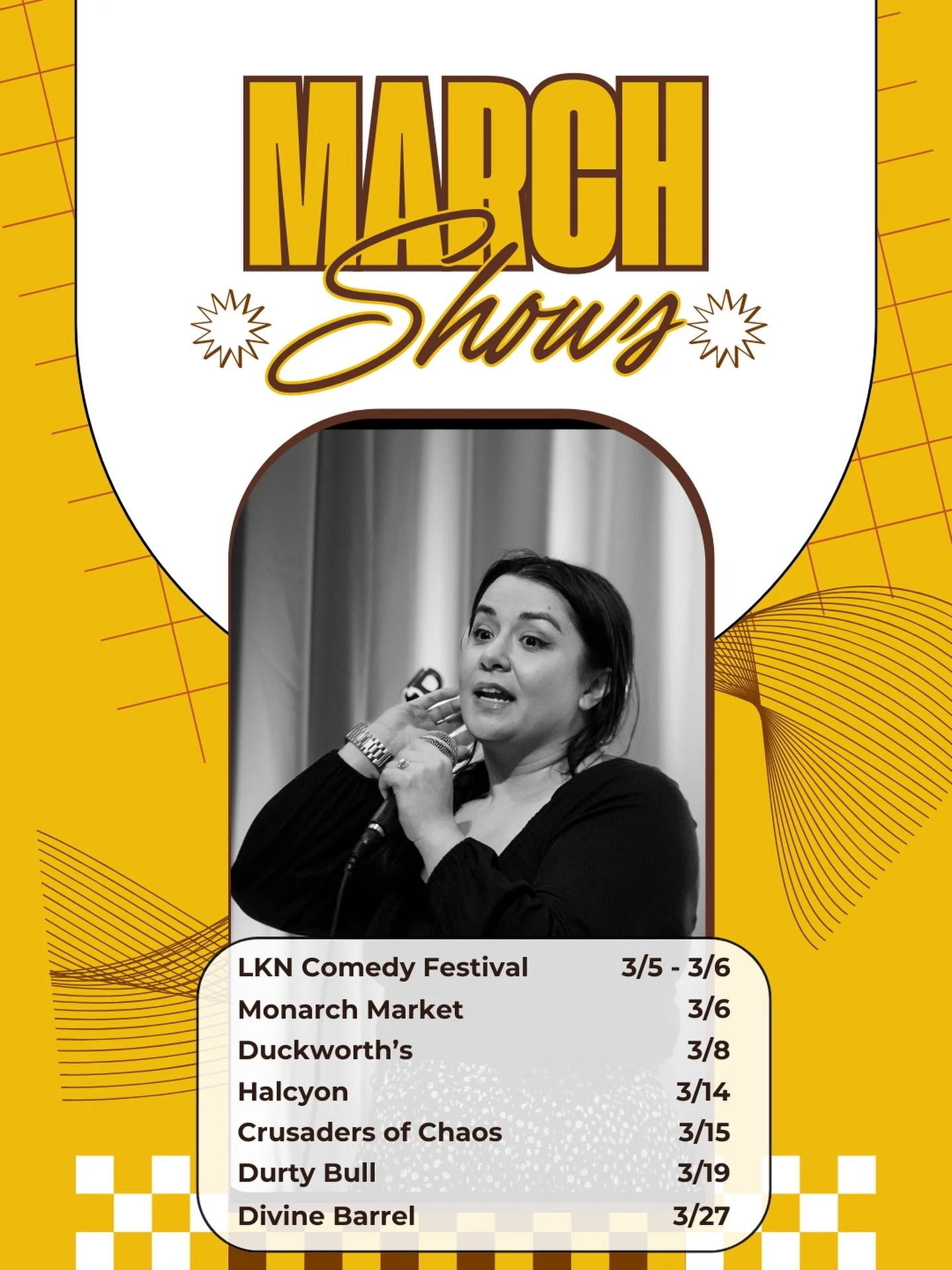 For my birthday month, I wished to be booked and busy. Well. Link to all the things in my bio. 🙌🏼 #clt #standupcomedy #thingstodoincharlotte