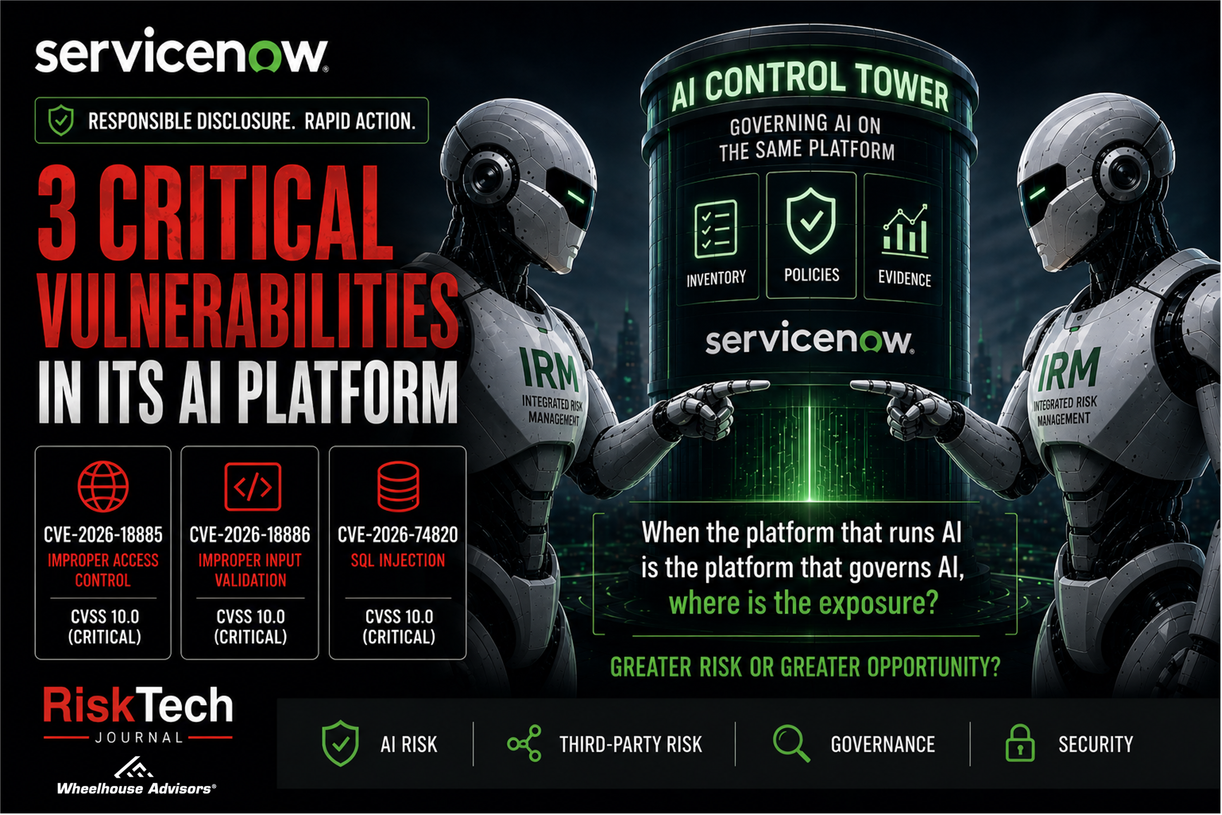 When ServiceNow Discloses Three Worst-Case Vulnerabilities, Whose Exposure Is It?