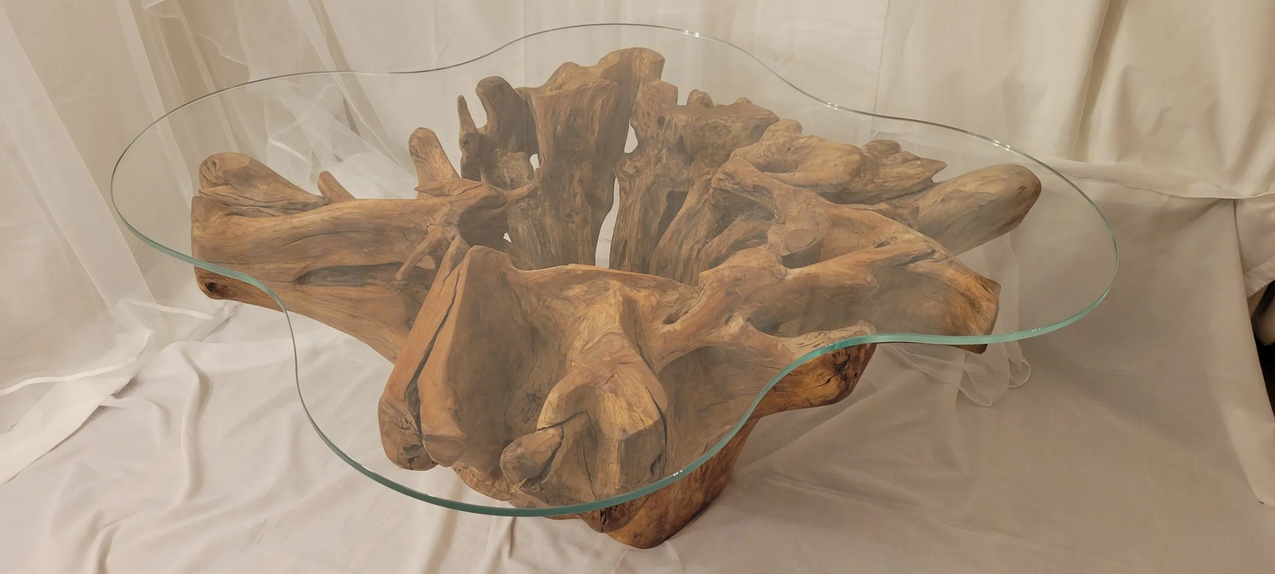 Driftwood Coffee Table — Duluth Driftwood Art by Wilmer Roballo