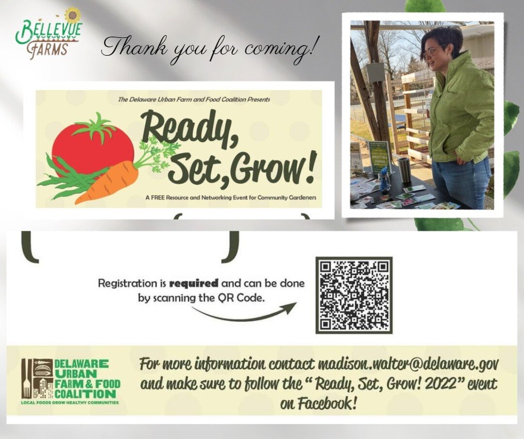 We appreciate Madison with @delcenterforhort Delaware Urban Farm and Food Coalition for bringing seed and expertise to the Swap! Please follow DEUFFC on FB &amp; Register for Ready, Set, Grow! - a FREE virtual resource and networking event for commun