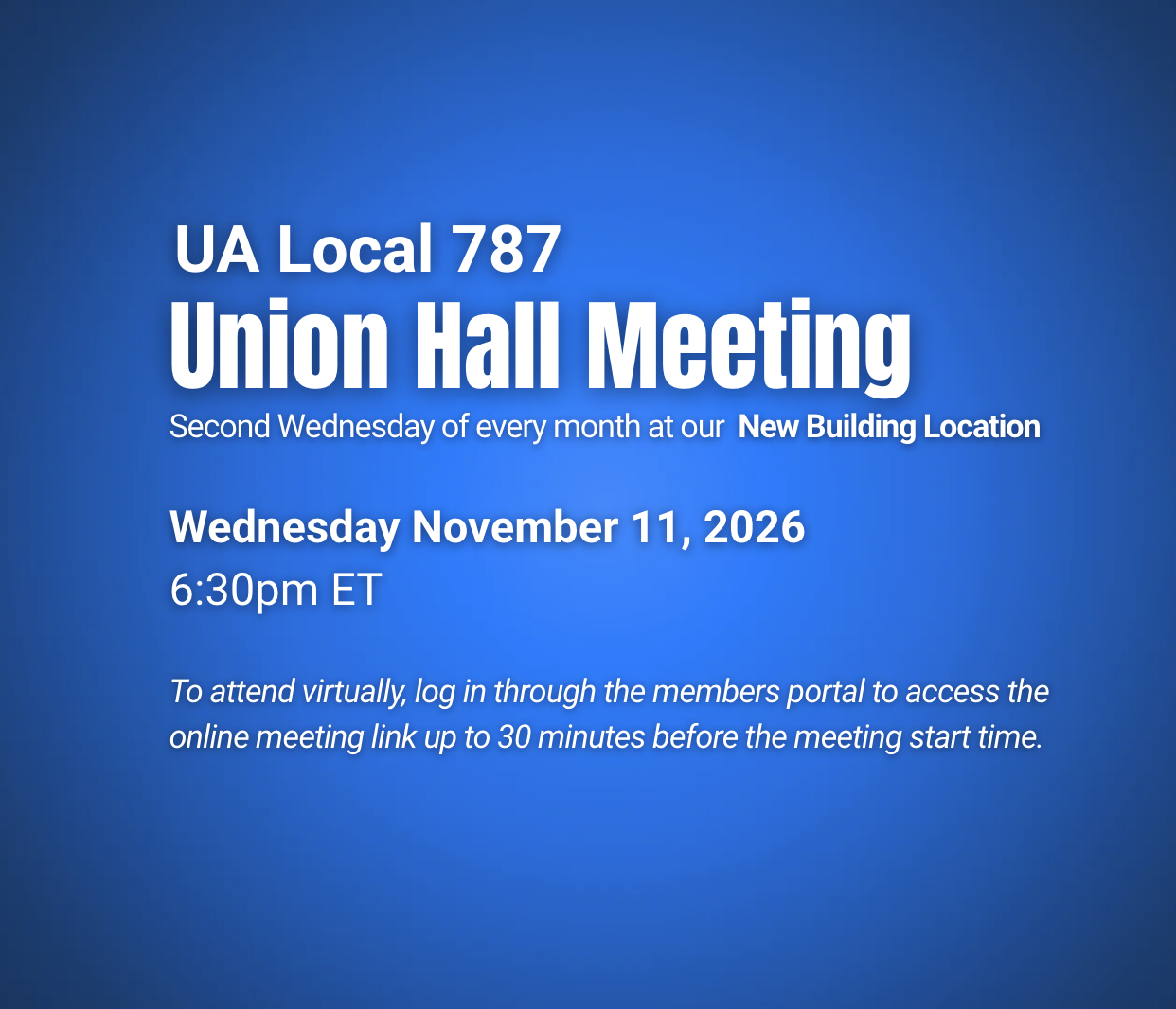 Union Hall Meeting 