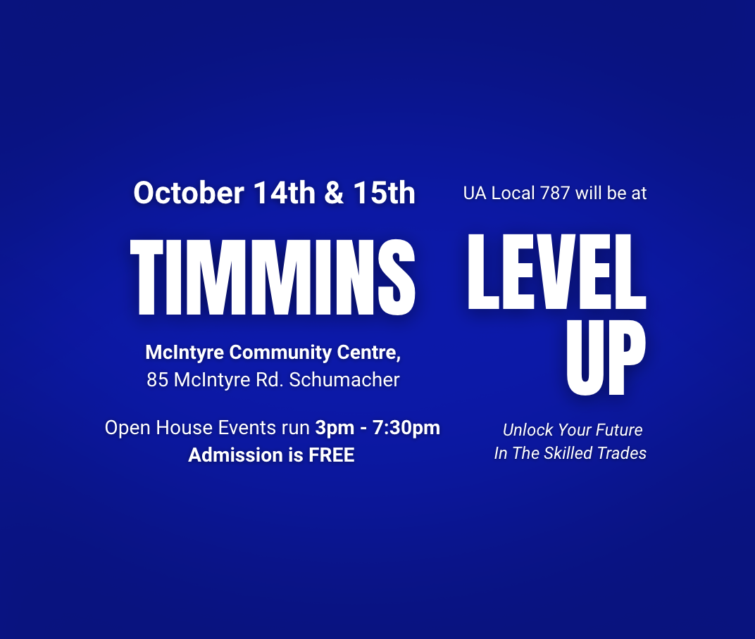 UA Local 787 at Level Up Timmins 