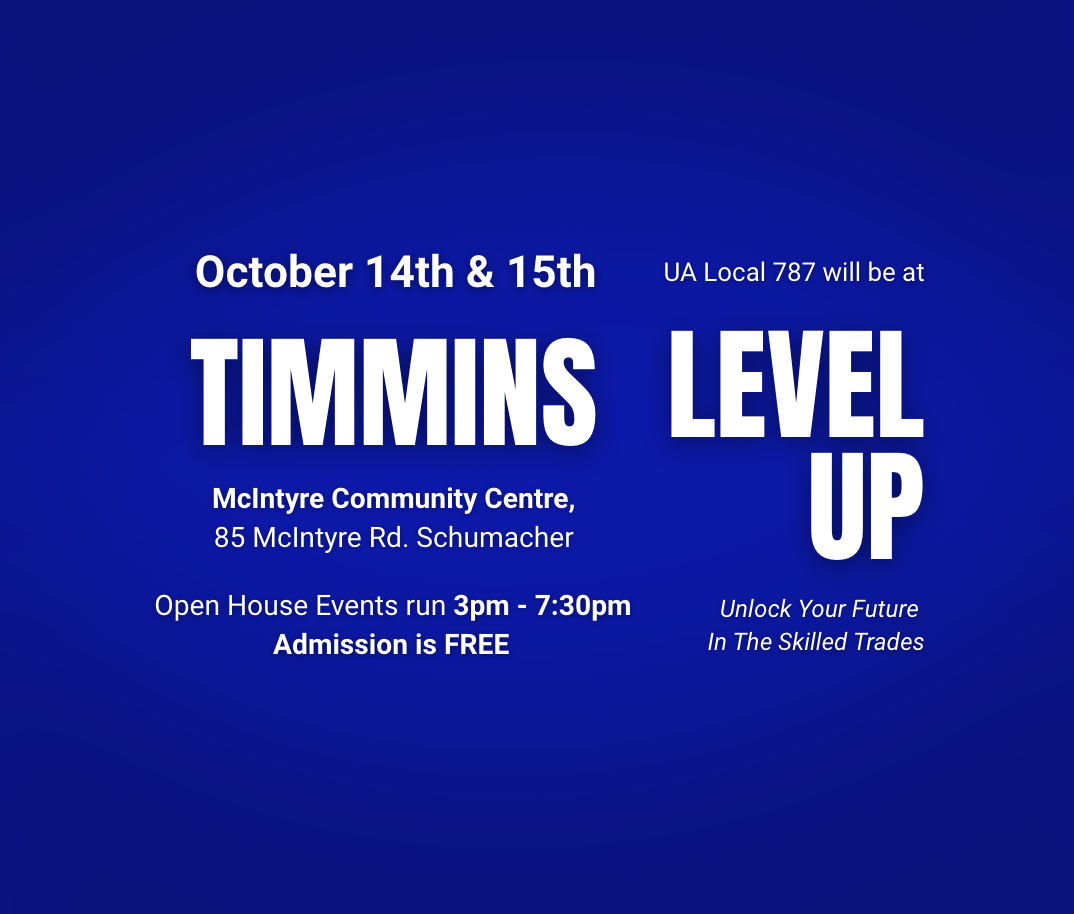 UA Local 787 at Level Up Timmins