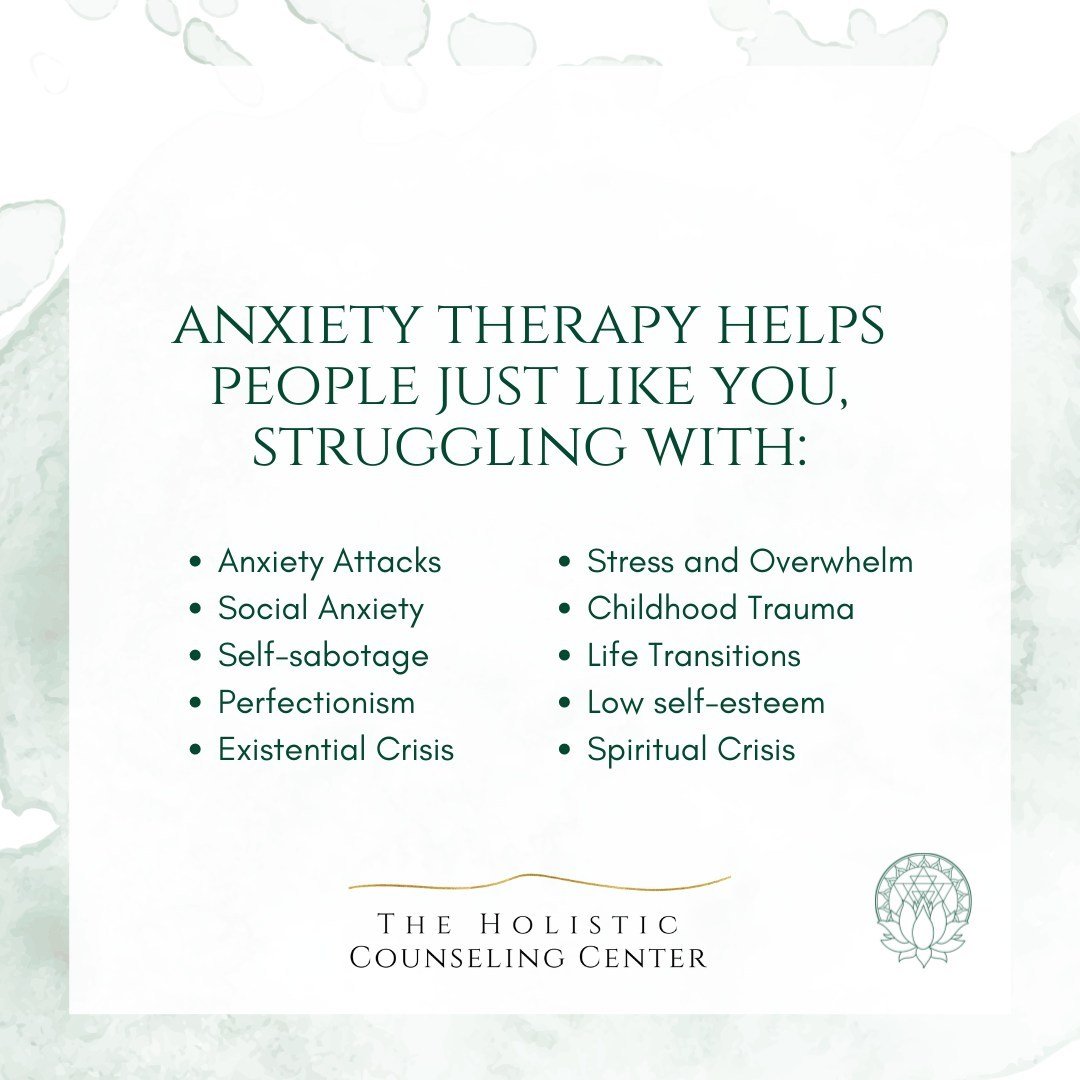 I believe that being human is a practice and that we all need support. 🌿

Our anxiety therapists treat the root cause of your anxiety, not just your symptoms, so you can finally find the freedom from anxiety that you deserve. 🧬✨

No matter how inte