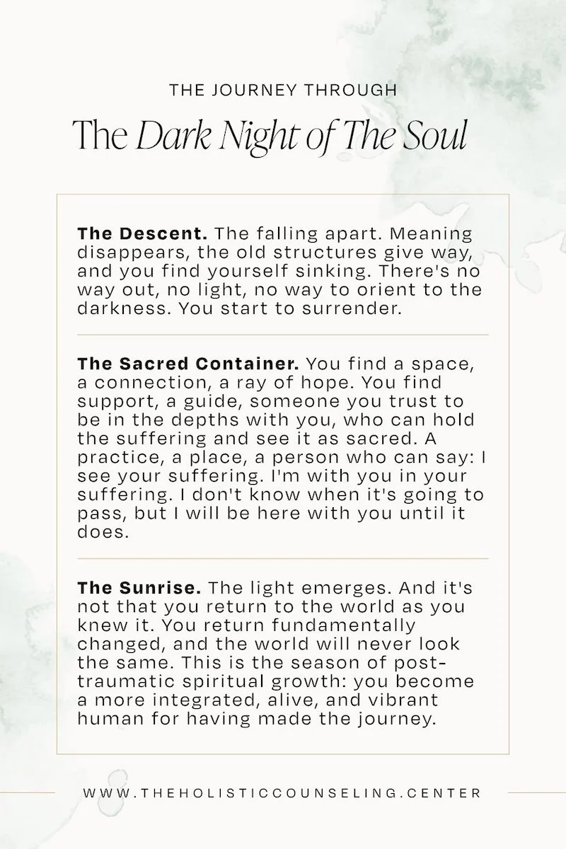 what does a dark night of the soul look like, what is the dark night of the soul, healing the dark night of the soul