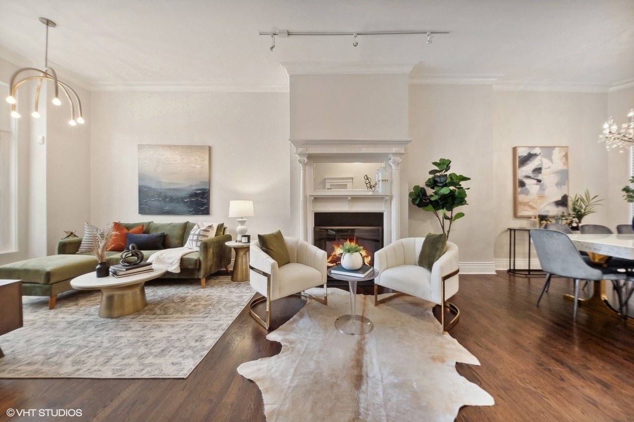 Your buyers called, and they're looking for a former Airbnb vintage rehab in the heart of Lincoln Park. 

We staged this residence with the stunning fireplace as a focal point to divide three distinct living areas on the first of three floors. We rea