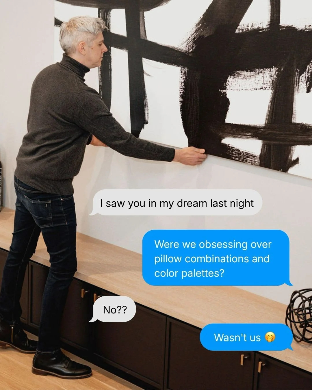 Hate to break it to you, but if pillows weren&rsquo;t being placed, artwork wasn&rsquo;t being straightened, and furniture wasn&rsquo;t being rearranged...wasn&rsquo;t us. 

#signaturestaging #chicagohomestager #homestagingchicago #chicagohomesellers