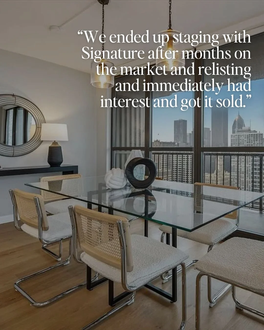 Honored to receive this kind of feedback.⁣⁣
⁣⁣
After months on the market without staging, this condo was relaunched with a refreshed presentation and immediately gained traction, leading to a sale $20,000 over ask.⁣⁣
⁣⁣
&ldquo;I was hesitant to both