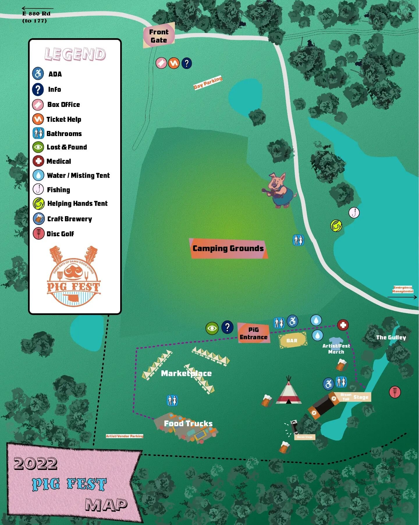 🚨 Your PiG Fest: Music and Some Arts Festival map is here along with the updated schedule to include Kenny Pitts Music and Cloud Painter 🚨

Check it out! Make plans! And we'll see you there 😎

www.pigfestok.com and tap &quot;Buy Tickets&quot; righ