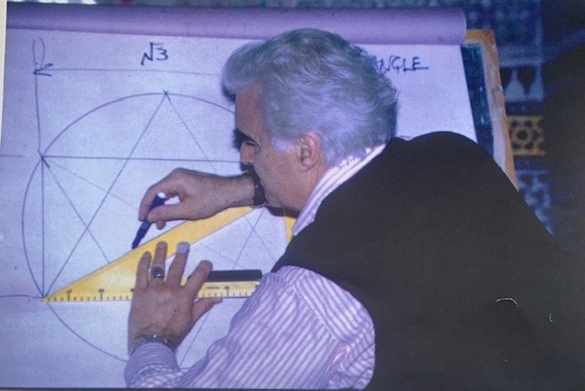 Keith Critchlow teaching at the Alhambra
