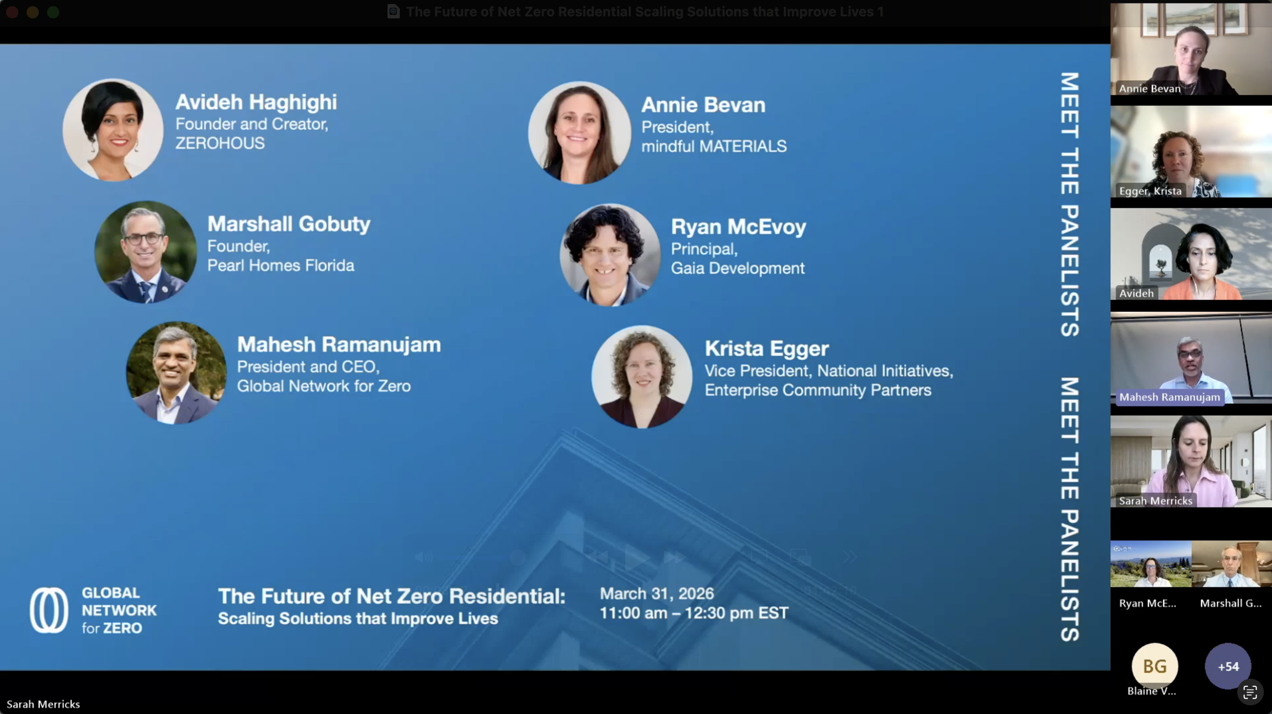 Webinar: The Future of Net Zero Residential