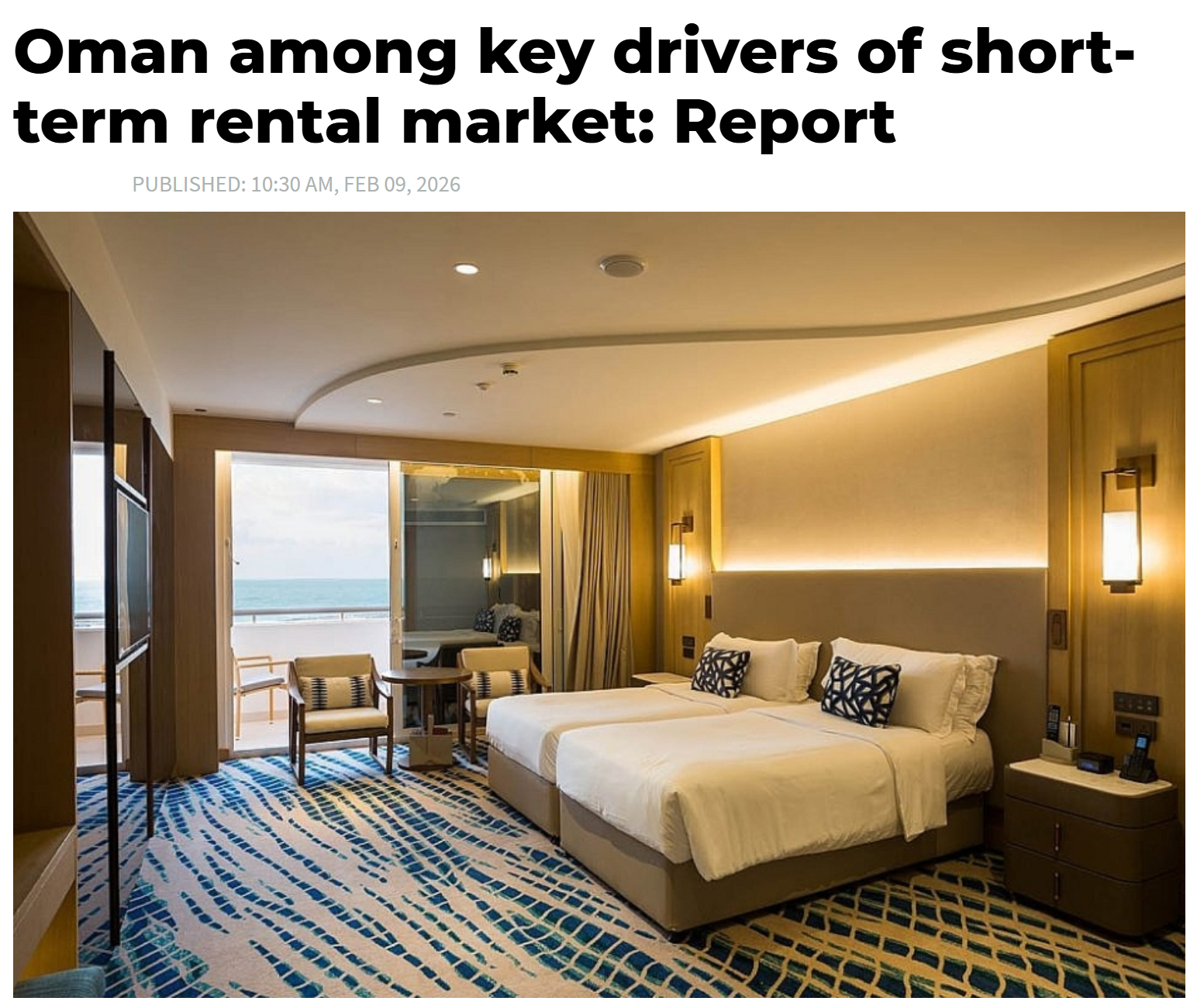 Omna among key drivers of short-term rental market: Report - The Oman Observer - Feb 2026