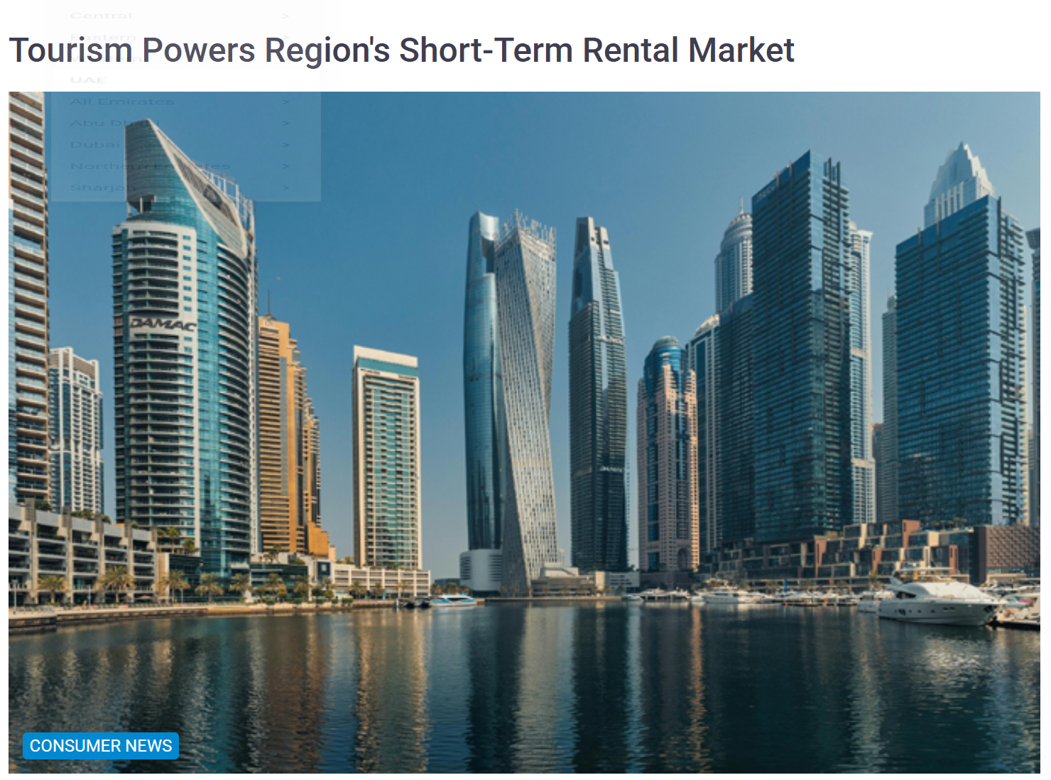 Tourism powers region's short-term rental market - Arabian Business Company - Feb 2026