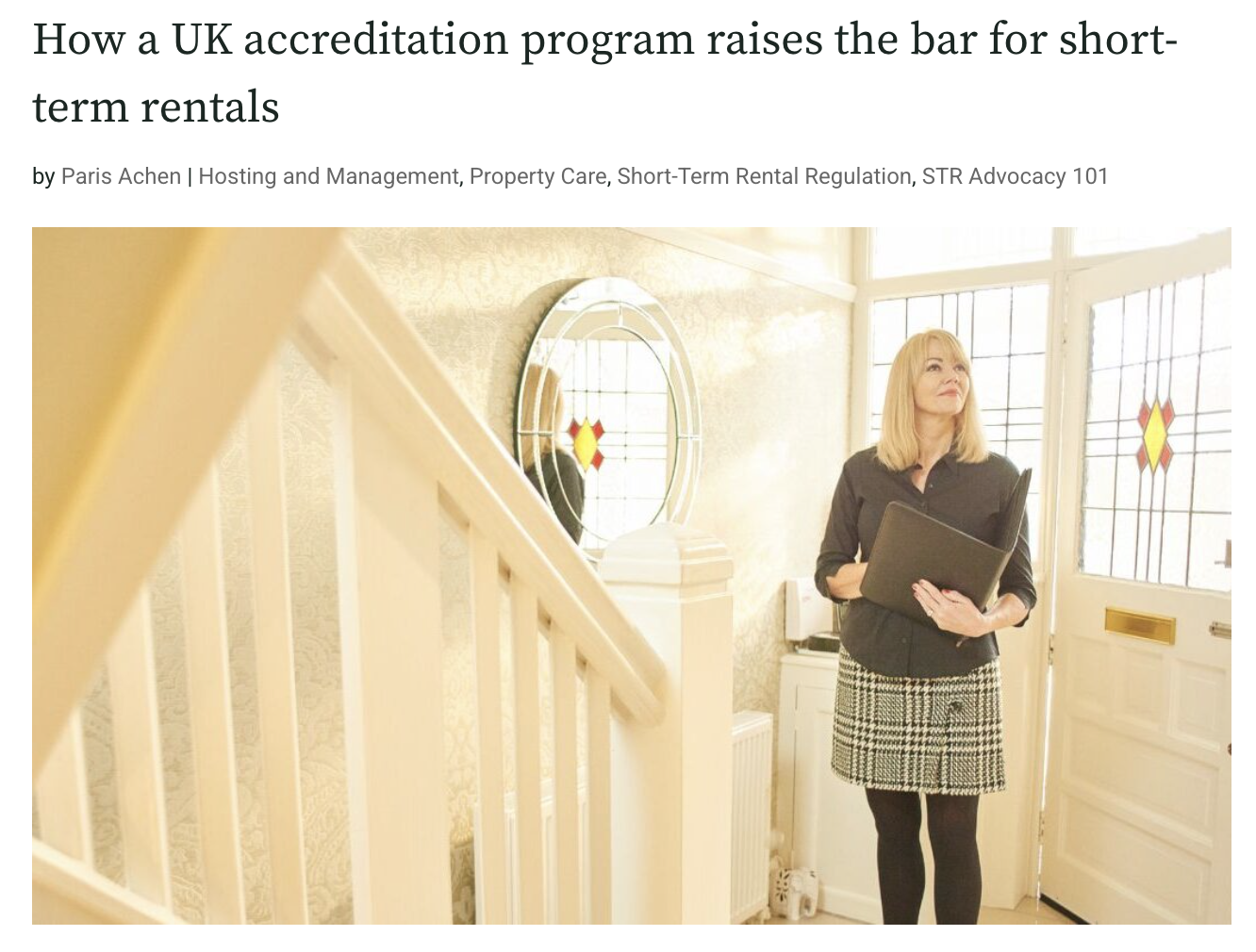 How a UK accreditation program raises the bar for short-term rentals - Rent Responsibly - Jun 2025