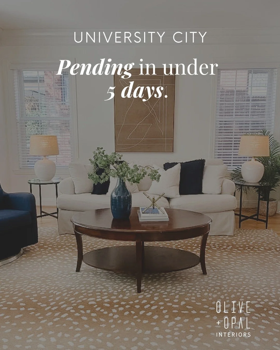 🏡 Under Contract in Just 5 Days &mdash; Multiple Offers!
7445 Amherst Ave | $725,000

We&rsquo;re a little late to the party on posting this one (thanks to a jam-packed schedule with our recent Staging Collective Annual Meeting 🖤)&hellip; but this 