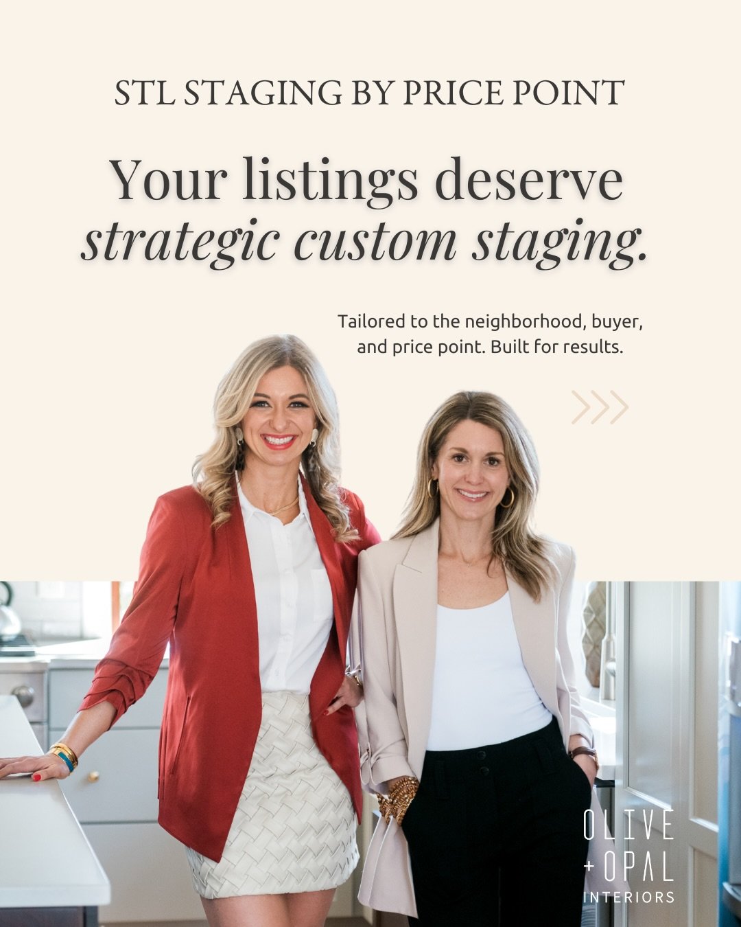 Your listings deserve more than a one-size-fits-all approach. At Olive + Opal, we custom stage every home so it aligns with the neighborhood, buyer profile, and price point&mdash;because strategic presentation is what turns interest into offers.

Fro