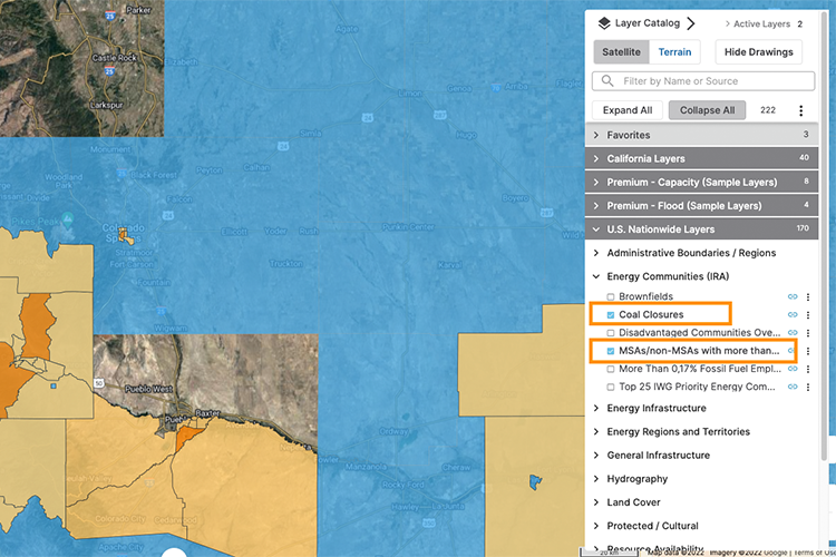 Updated Energy Communities layers based on IRA Updates
