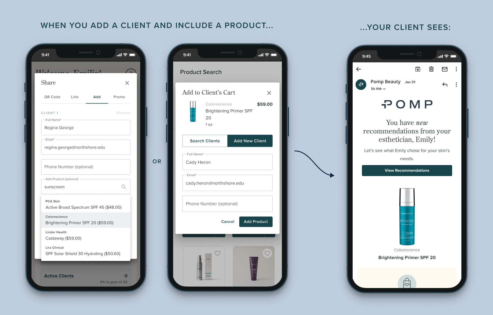 Include a Product When Adding Clients to Pomp