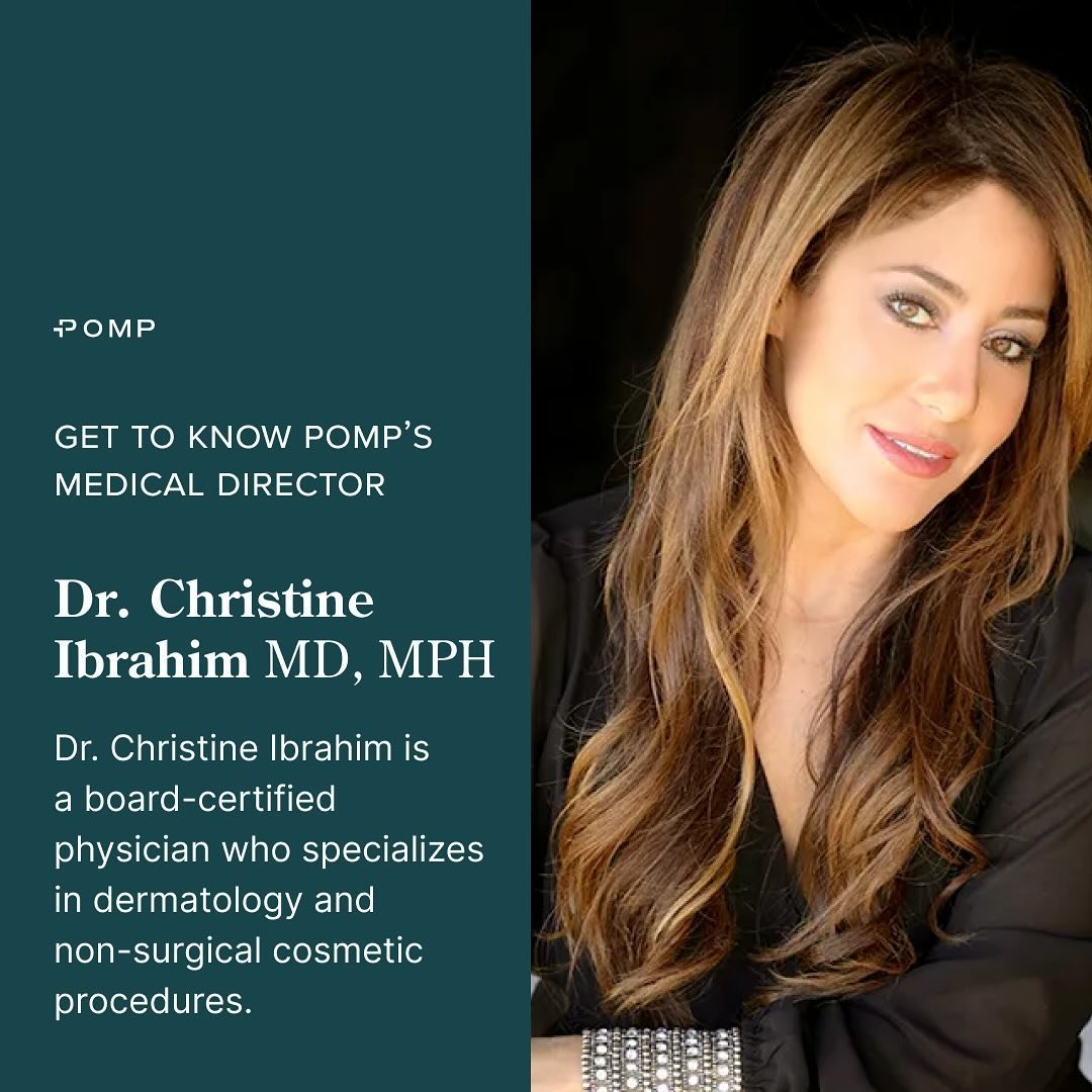 Get to know Pomp&rsquo;s fabulous Medical Director, @drchristineibrahim 🤍