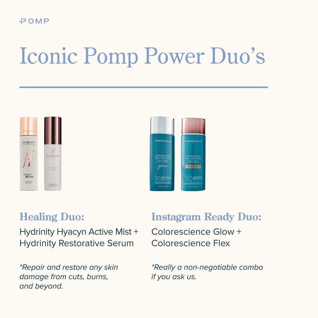 Meet our Pomp Power Duo&rsquo;s🤝 Comment your favorite products to use together and why!