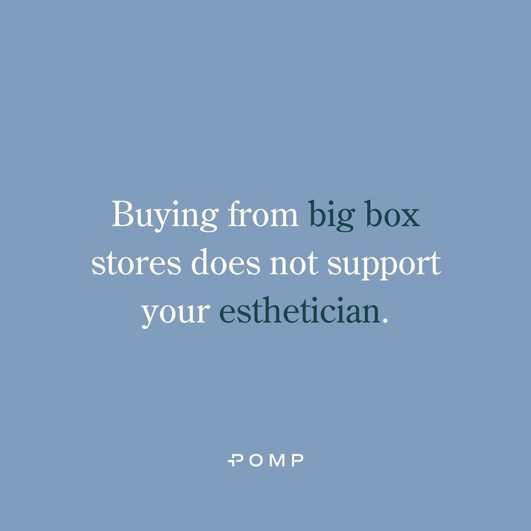 Your esthetician knows your skin best! Make sure you are consulting your esthetician for trusted product recommendations. Purchasing from your estie directly supports all of their hard work and helps them continue to build their practice💛