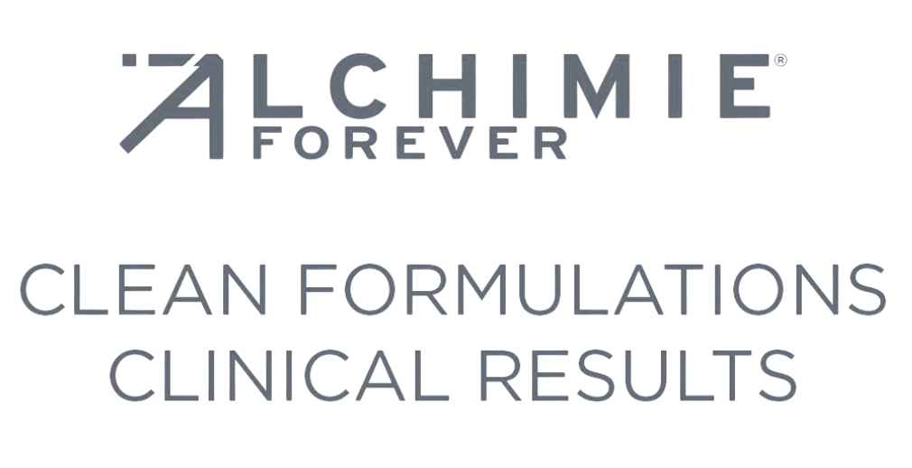 Logo for 'Alchimie Forever of Switzerland' featuring stylized text with a horizontal line beneath.