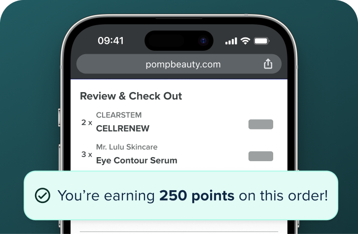 Earn Pomp Rewards on every backbar order