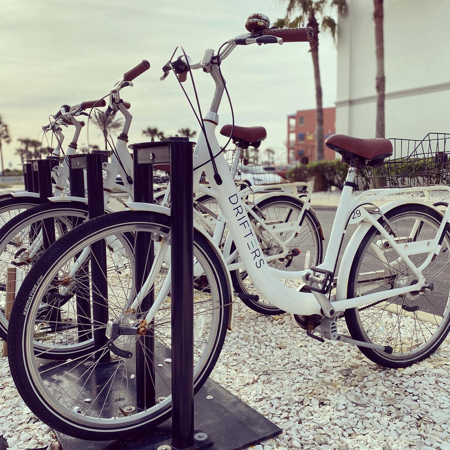 Did you know Drifters now has an outpost station for hourly bike rentals in front of the Hampton Inn in Vilano Beach? We love @ridepriority bicycles and @__drifters__ bike rentals, we hope you do too. Now our house guests can walk over and jump on a 