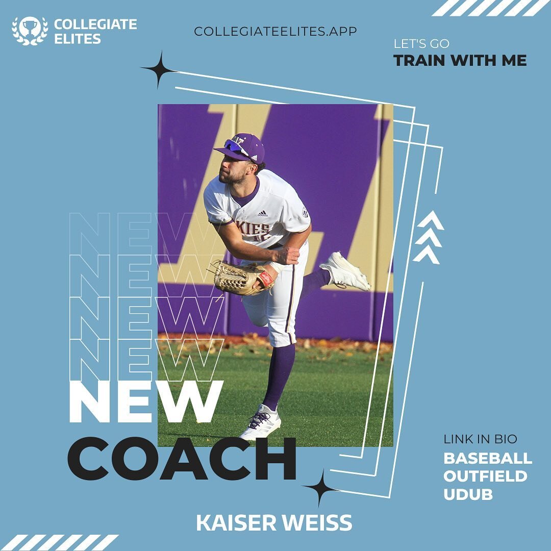 👋 @kaiser_weiss Welcome to @collegiateelites! 🏆
.
Athletes, start training to get to the next level with athletes who know what it takes. Sign up/request training with our newest coach @kaiser_weiss 
.
www.CollegiateElites.app
.
#welcome #collegiat
