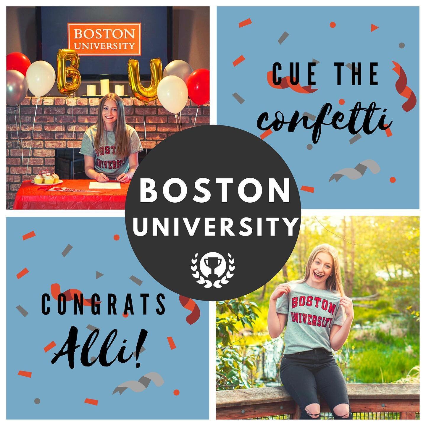 🎉Congratulations to @allilofquist on committing to Boston University! 🏆
.
Keep bringing that positive energy and attitude in Boston! We can&rsquo;t wait to see all that you accomplish in this next phase of your athletic and academic career! .
#cong