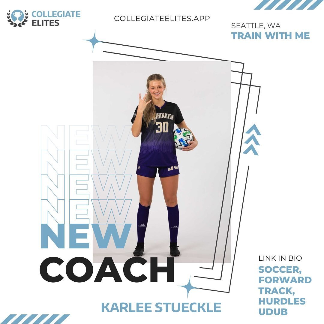 👋 @karleestueckle Welcome to @collegiateelites! 🏆
.
Athletes, start training to get to the next level with athletes who know what it takes. Sign up/request training with our newest coach @karleestueckle 
.
www.CollegiateElites.app
.
#welcome #colle