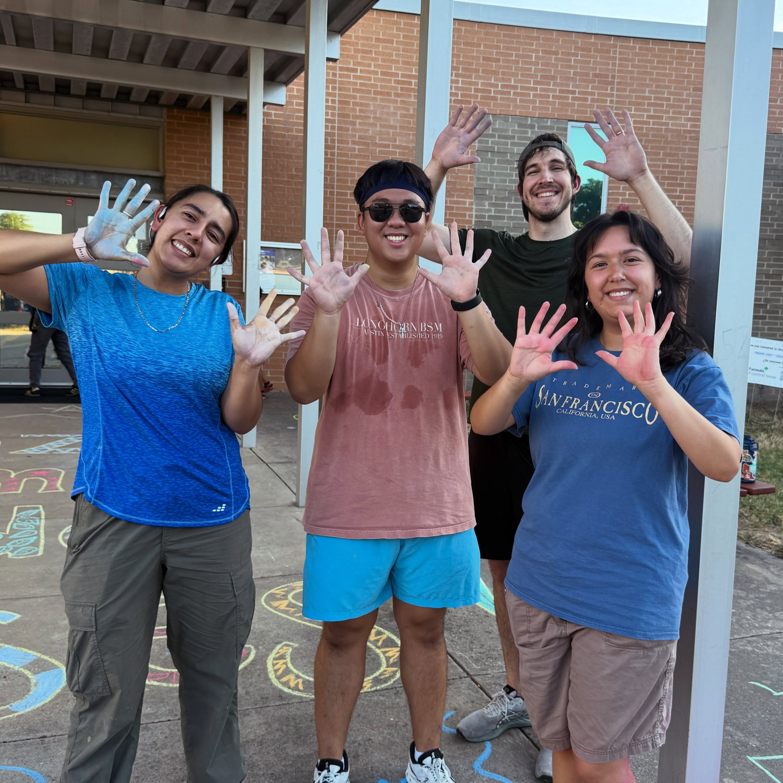 Chalked up the entrance to Pickle Elementary School to welcome students, parents, teachers on their first day of school! 🎨

Join us in praying for AISD and surrounding areas as they kick off their new school year tomorrow! 🙏

&ldquo;And my God will