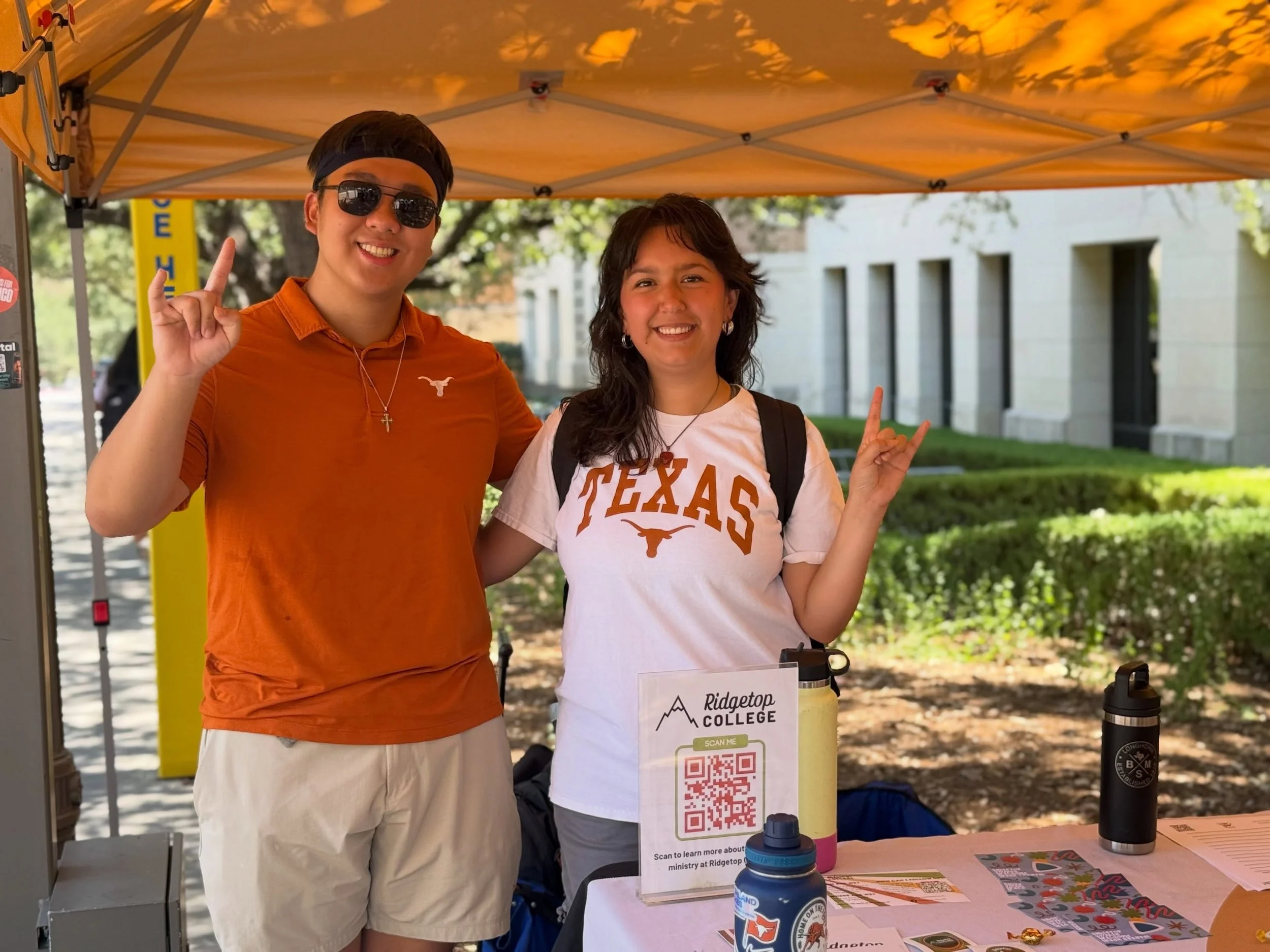 Happy first day of school, Longhorns!🤘🧡🐂 It was so good to be back on campus seeing folks again. We are praying for you as you start this new year! 

Mark your calendar for some welcome week events we have coming up📆:

08/25: yard games in front 