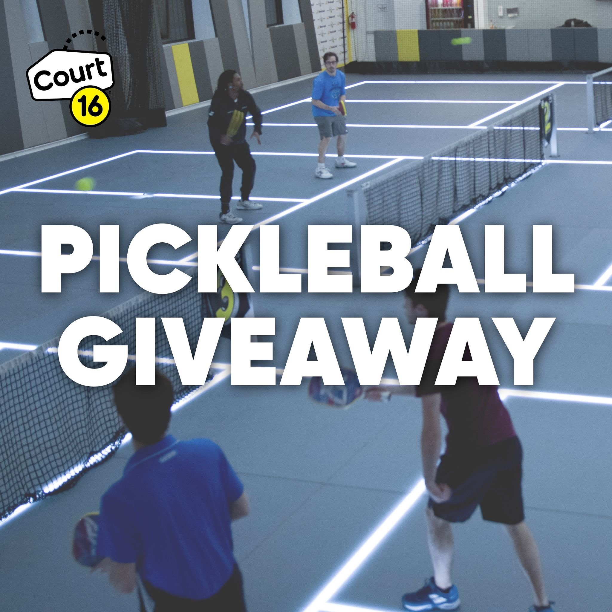 Win a pickleball court rental at your favorite Court 16 location (BK, FIDI or LIC)! 
3 winners will be selected ! 🎾

How to enter:
📲 Follow @court16tennis on Instagram
❤️ Like &amp; save this post
📍Tag 3 friends and your preferred location (BK - F