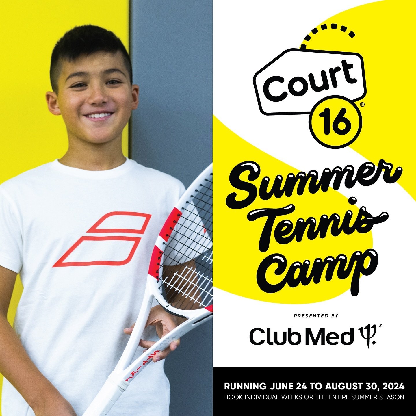 🎾 Get ready to serve up some fun with our Summer Camp proudly presented by @clubmed &lsquo;s all-inclusive resorts 🌞 Whether you&rsquo;re booking just a week or the whole summer, there&rsquo;s a place for every kid aged 5-12. Join us at our LIC, BK