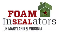 Foam Insulators of Maryland & Virginia logo with red, black, and green colors and a star