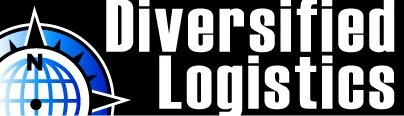 Logo for Diversified Logistics featuring a globe and compass design.